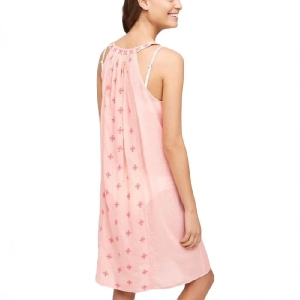 NWT Anthropologie‎ Mermaid Women’s Desert Rose Beach Dress Peach Orange Small